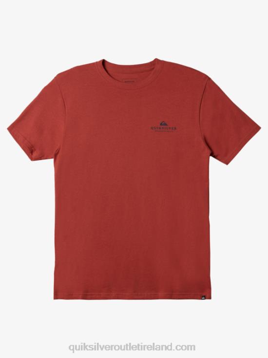 Men Quiksilver Sea Palm T-shirt N02TD1022 marsala