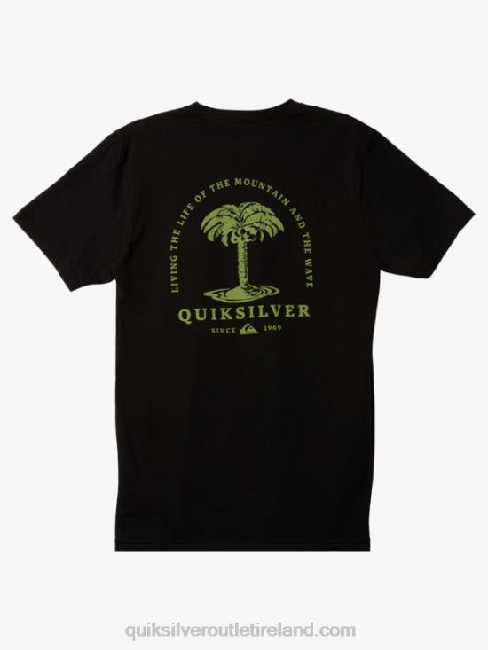 Men Quiksilver Sea Palm T-shirt N02TD1024 black