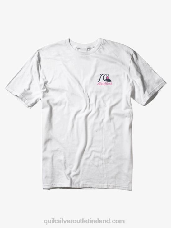 Men Quiksilver Shadow Show T-Shirt N02TD1394 antique white