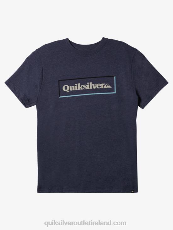Men Quiksilver Simple Lock Mod T-shirt N02TD1164 navy blazer heather
