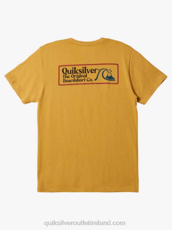 Men Quiksilver Square Biz Mod T-shirt N02TD1190 bright gold heather