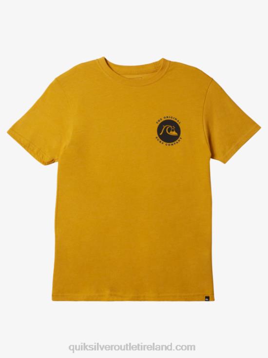 Men Quiksilver Stamped T-Shirt N02TD410 nugget gold heather