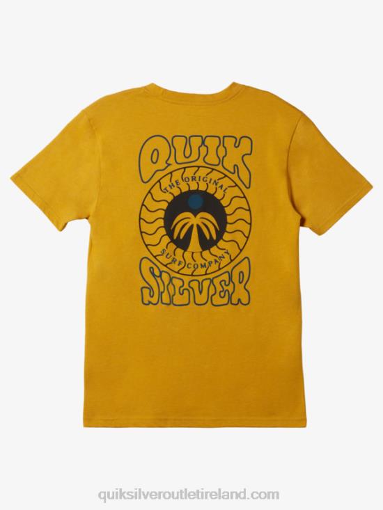 Men Quiksilver Stamped T-Shirt N02TD410 nugget gold heather