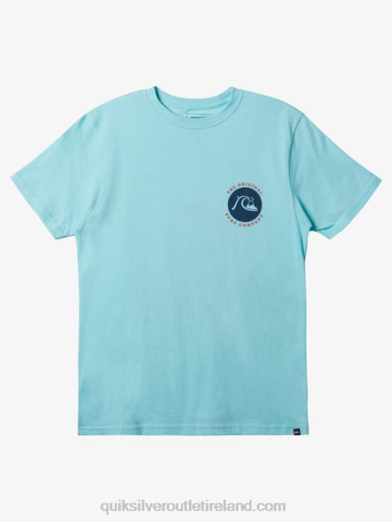 Men Quiksilver Stamped T-Shirt N02TD412 angel blue heather