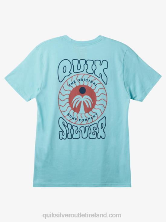 Men Quiksilver Stamped T-Shirt N02TD412 angel blue heather