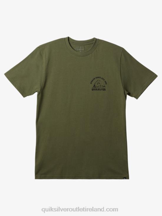 Men Quiksilver Stoked Since Day One T-Shirt N02TD231 four leaf clover