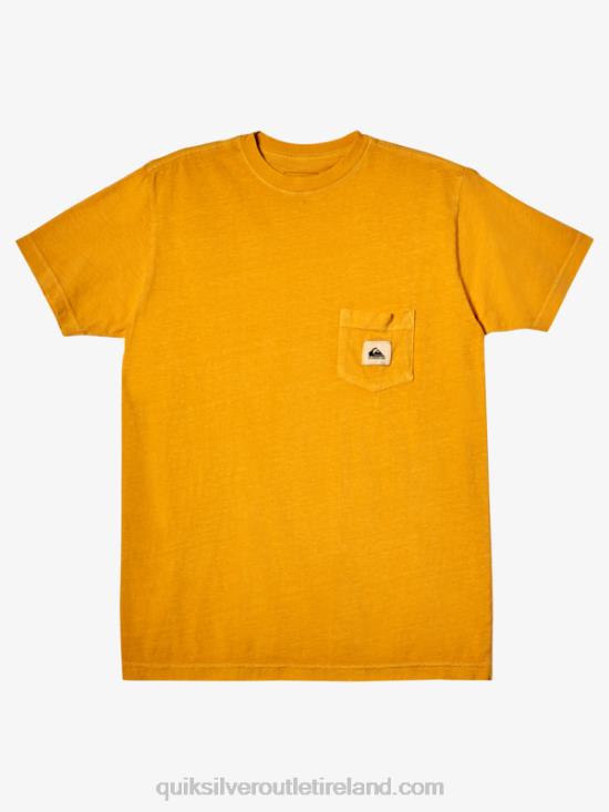 Men Quiksilver Sub Mission T-Shirt N02TD1045 bright gold