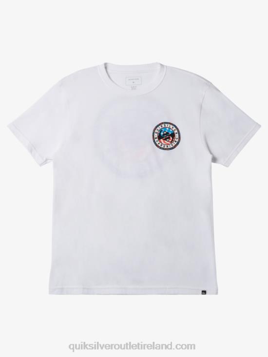 Men Quiksilver Summer Fun T-Shirt N02TD469 white