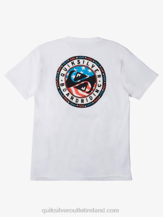 Men Quiksilver Summer Fun T-Shirt N02TD469 white