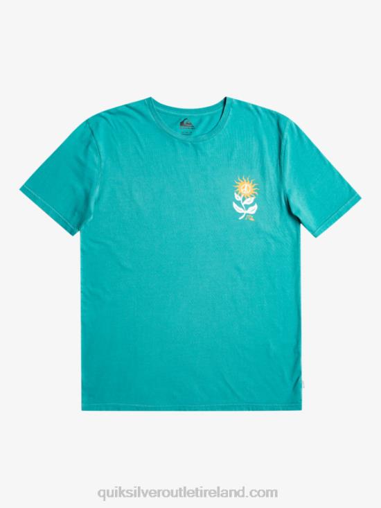 Men Quiksilver Sun Bloom T-Shirt N02TD1021 brittany blue