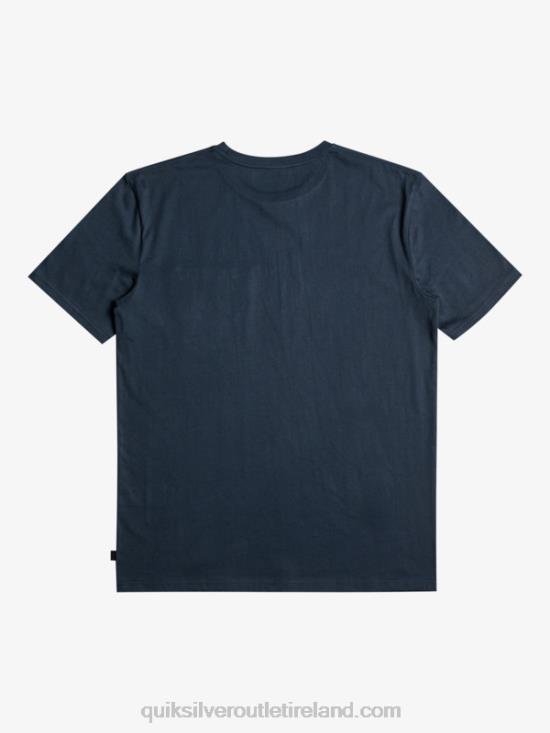 Men Quiksilver Surfadelica Stripe Pocket T-Shirt N02TD1064 navy blazer