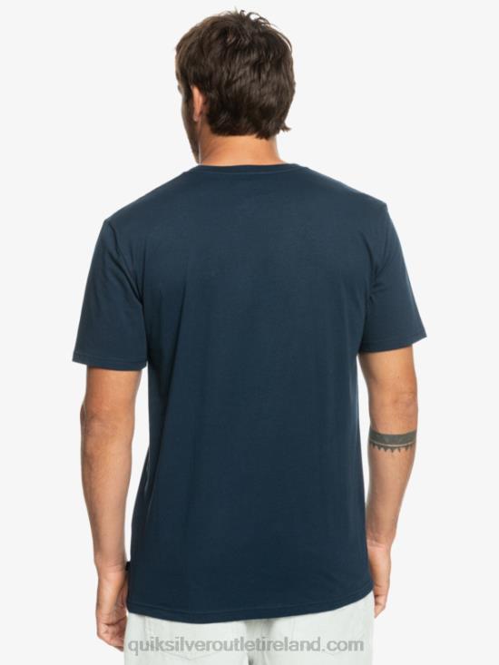 Men Quiksilver Surfadelica Stripe Pocket T-Shirt N02TD1064 navy blazer