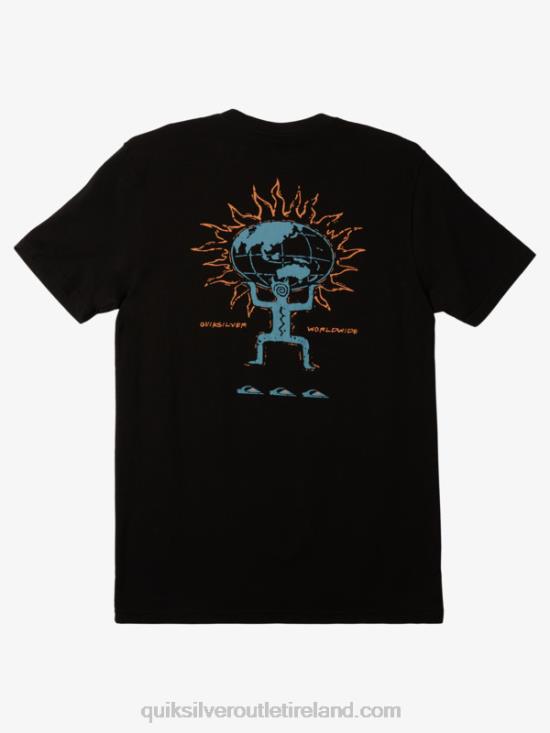 Men Quiksilver T-Shirt N02TD575 black