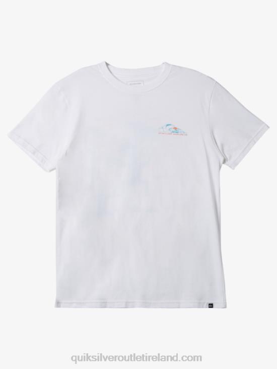 Men Quiksilver T-Shirt N02TD576 white