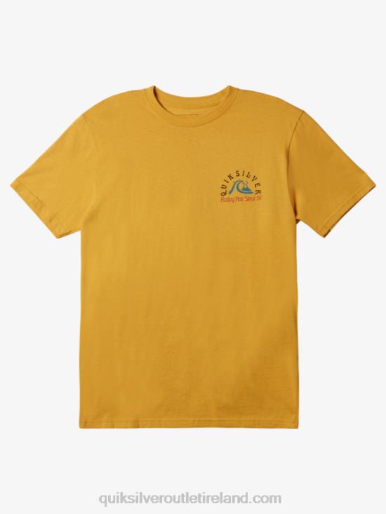 Men Quiksilver The Original Barrel T-shirt N02TD1171 bright gold