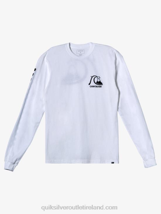 Men Quiksilver The Original Ls T-shirt N02TD1001 white