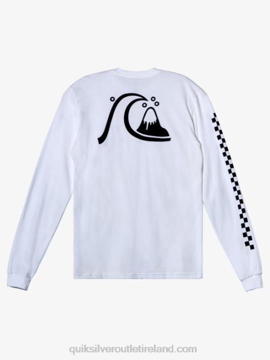 Men Quiksilver The Original Ls T-shirt N02TD1001 white
