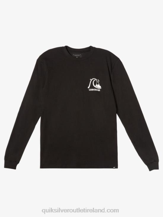 Men Quiksilver The Original Ls T-shirt N02TD999 black
