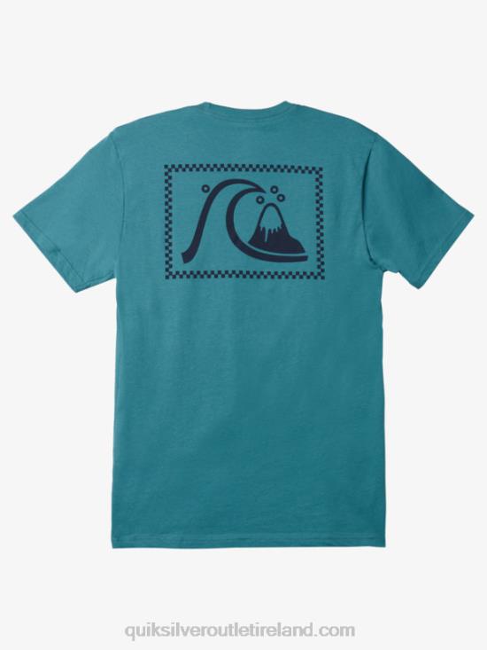 Men Quiksilver The Original T-shirt N02TD1068 brittany blue