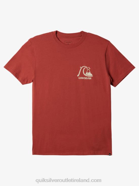 Men Quiksilver The Original T-shirt N02TD1069 marsala