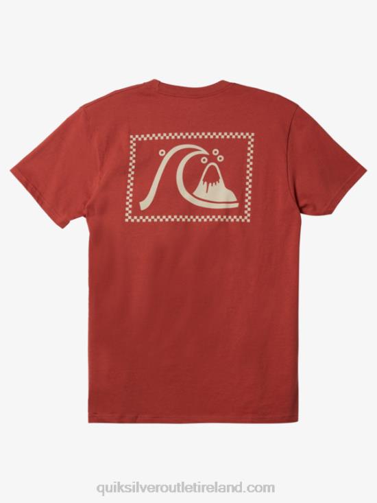Men Quiksilver The Original T-shirt N02TD1069 marsala