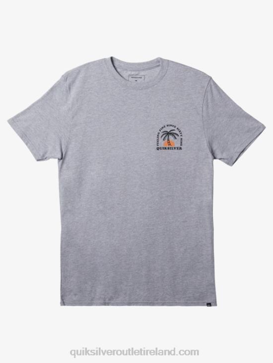 Men Quiksilver The Ripple T-Shirt N02TD185 athletic heather