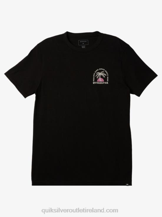 Men Quiksilver The Ripple T-Shirt N02TD187 black