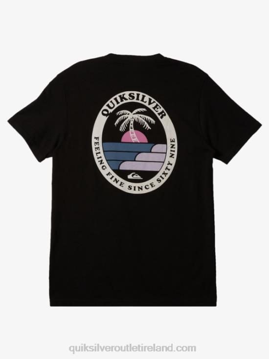 Men Quiksilver The Ripple T-Shirt N02TD187 black