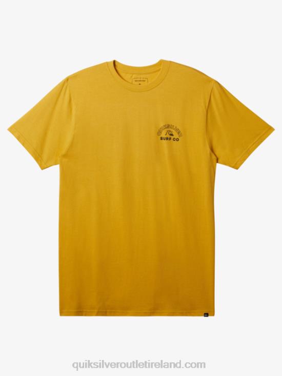 Men Quiksilver Timeless Spin T-Shirt N02TD108 yolk yellow