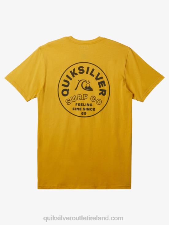 Men Quiksilver Timeless Spin T-Shirt N02TD108 yolk yellow