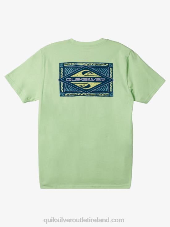 Men Quiksilver Vibing T-Shirt N02TD178 paradise green