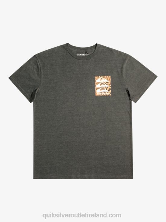 Men Quiksilver Warped Patterns T-Shirt N02TD1014 phantom