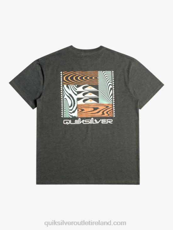 Men Quiksilver Warped Patterns T-Shirt N02TD1014 phantom