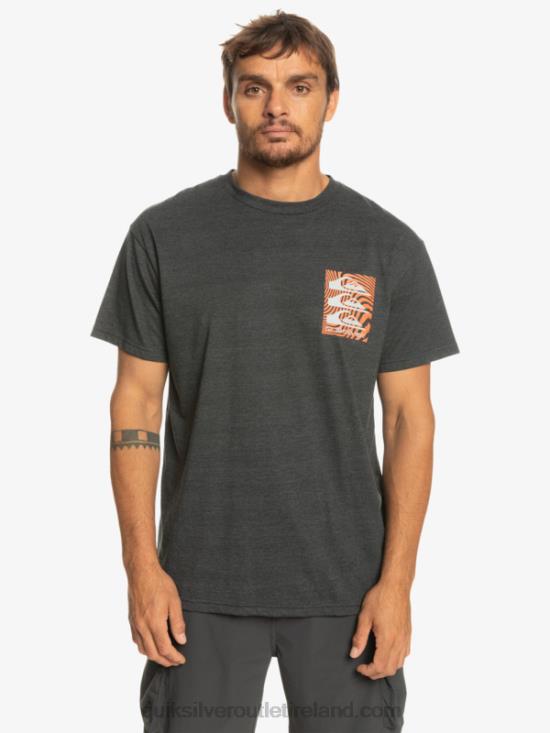 Men Quiksilver Warped Patterns T-Shirt N02TD1014 phantom