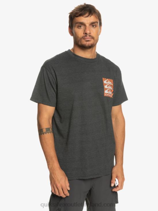 Men Quiksilver Warped Patterns T-Shirt N02TD1014 phantom