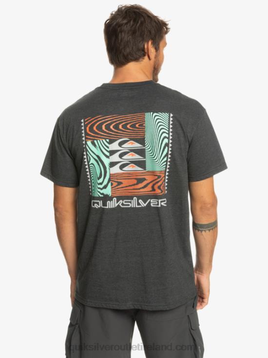 Men Quiksilver Warped Patterns T-Shirt N02TD1014 phantom