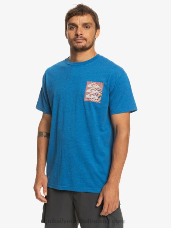 Men Quiksilver Warped Patterns T-Shirt N02TD1015 snorkel blue