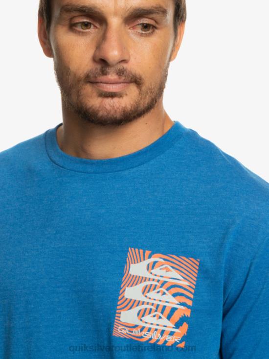 Men Quiksilver Warped Patterns T-Shirt N02TD1015 snorkel blue