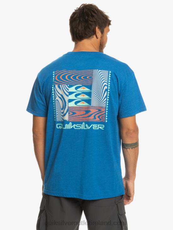 Men Quiksilver Warped Patterns T-Shirt N02TD1015 snorkel blue