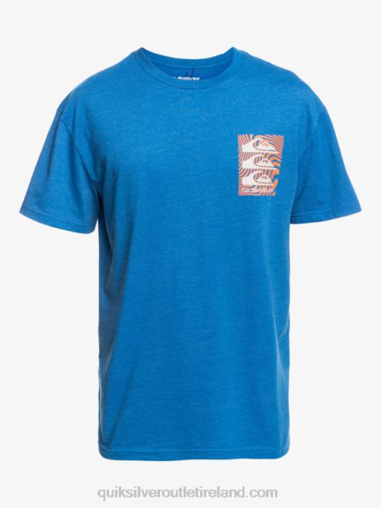 Men Quiksilver Warped Patterns T-Shirt N02TD1015 snorkel blue
