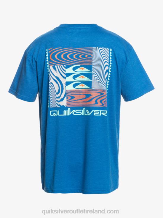 Men Quiksilver Warped Patterns T-Shirt N02TD1015 snorkel blue