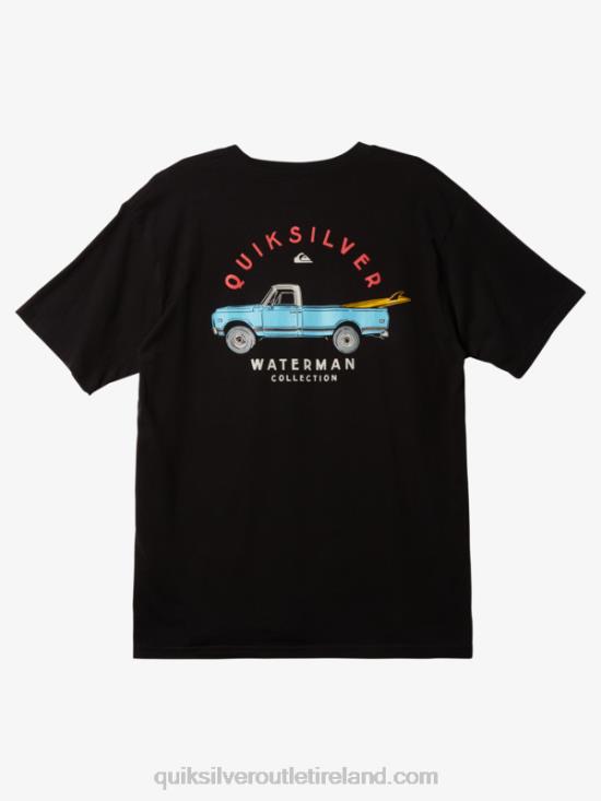 Men Quiksilver Waterman Beacons Bound T-Shirt N02TD1343 black