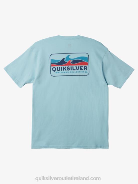 Men Quiksilver Waterman Choppy Seas T-Shirt N02TD1345 aquatic
