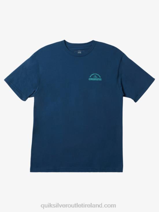 Men Quiksilver Waterman Fins Up T-Shirt N02TD1046 ensign blue