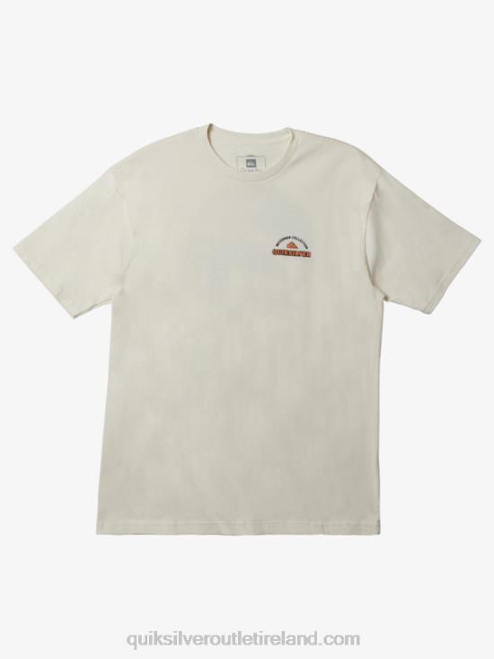 Men Quiksilver Waterman Fins Up T-Shirt N02TD1047 antique white