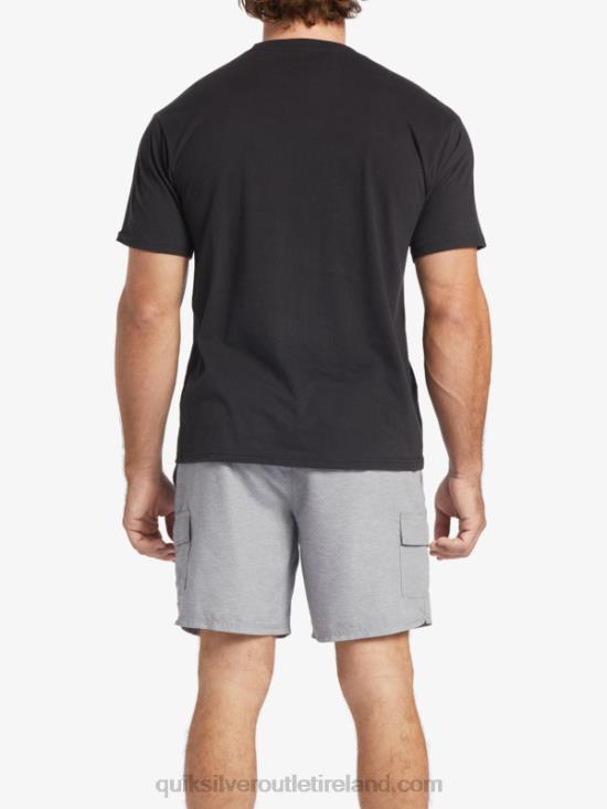 Men Quiksilver Waterman Fish Tales T-Shirt N02TD58 black