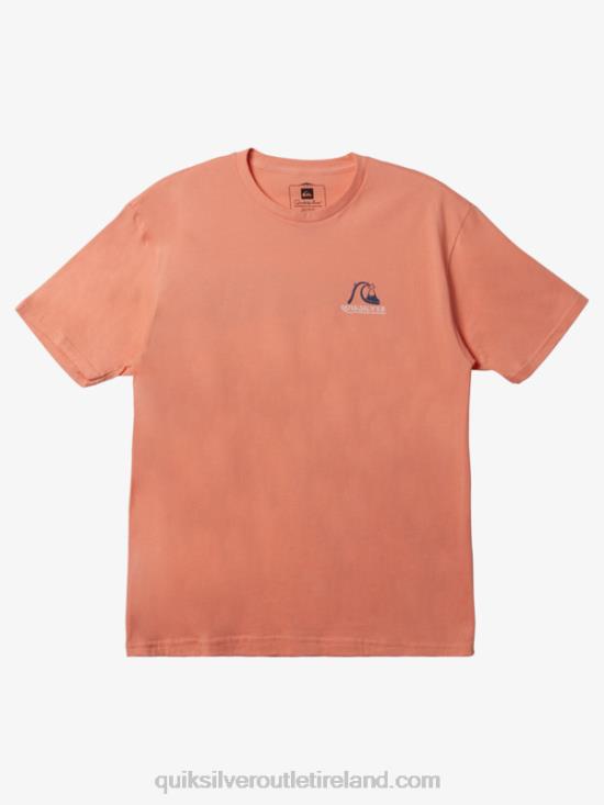 Men Quiksilver Waterman Get Jiggy T-Shirt N02TD948 peach pink