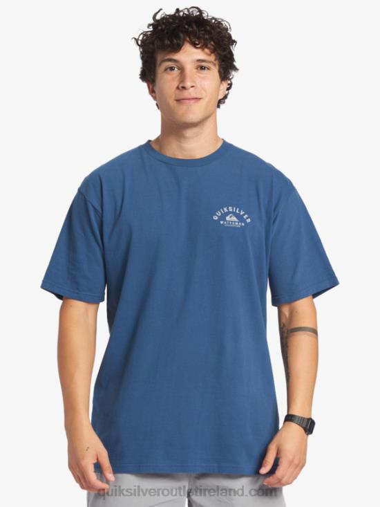 Men Quiksilver Waterman Heading Out T-Shirt N02TD61 ensign blue