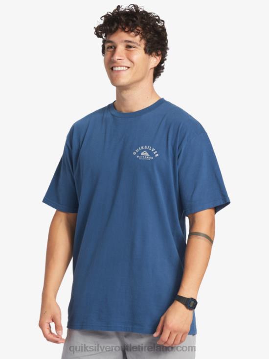 Men Quiksilver Waterman Heading Out T-Shirt N02TD61 ensign blue