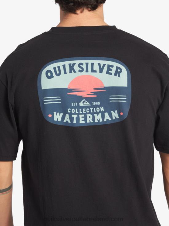 Men Quiksilver Waterman Lava Lamp T-Shirt N02TD553 black